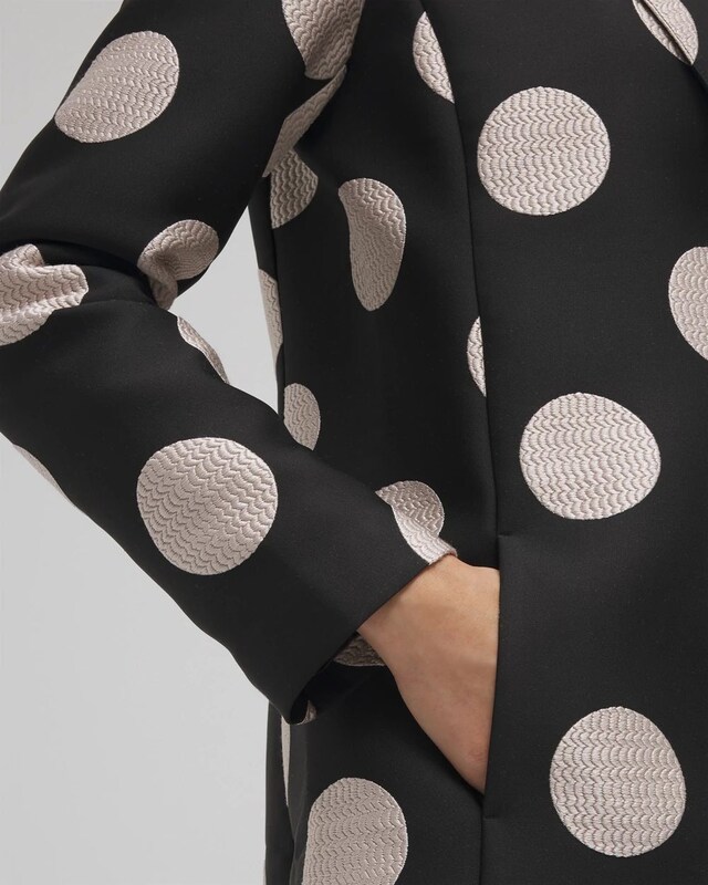 Polka Dot Jacquard Topper - image 4